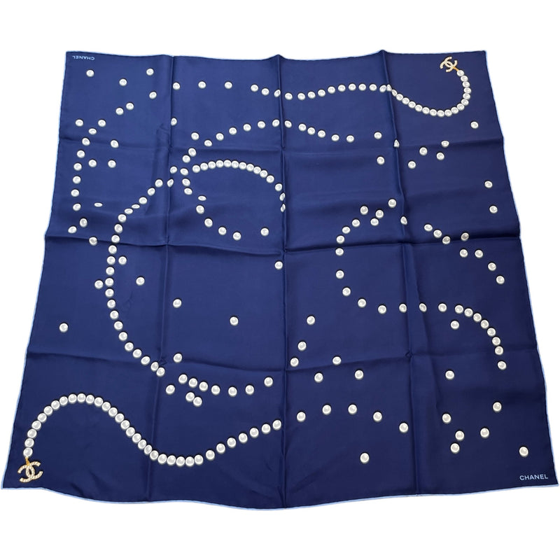 Women's Pearl Pattern Scarf Blue