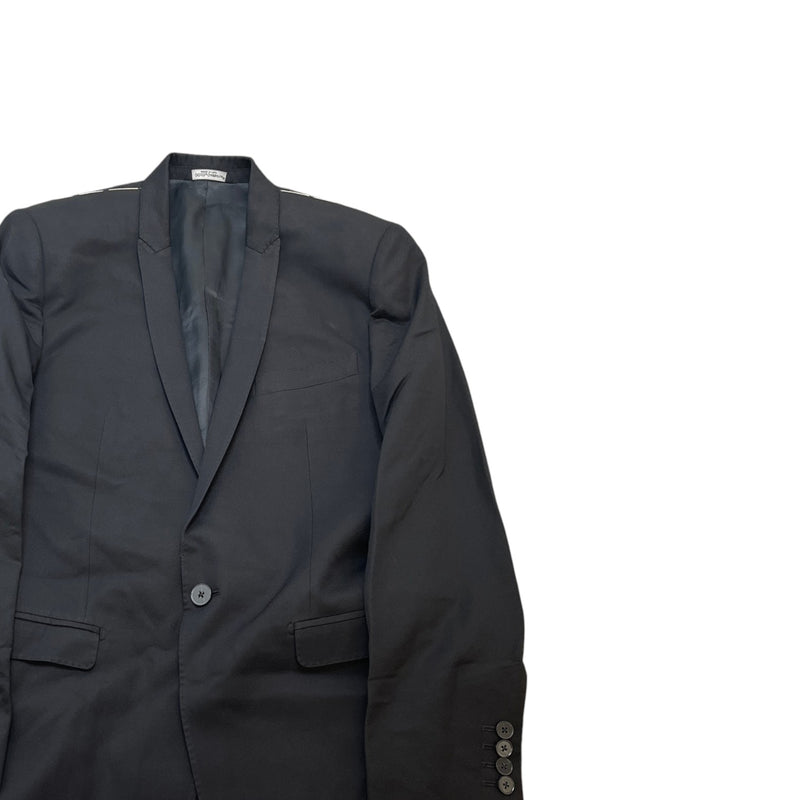 Men's Pattern Suit Black Size 44R