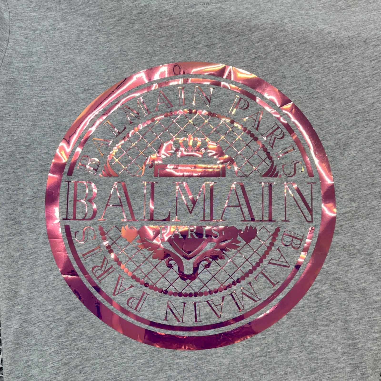 Men's Logo Print T-Shirt Grey Size L - Photo 5