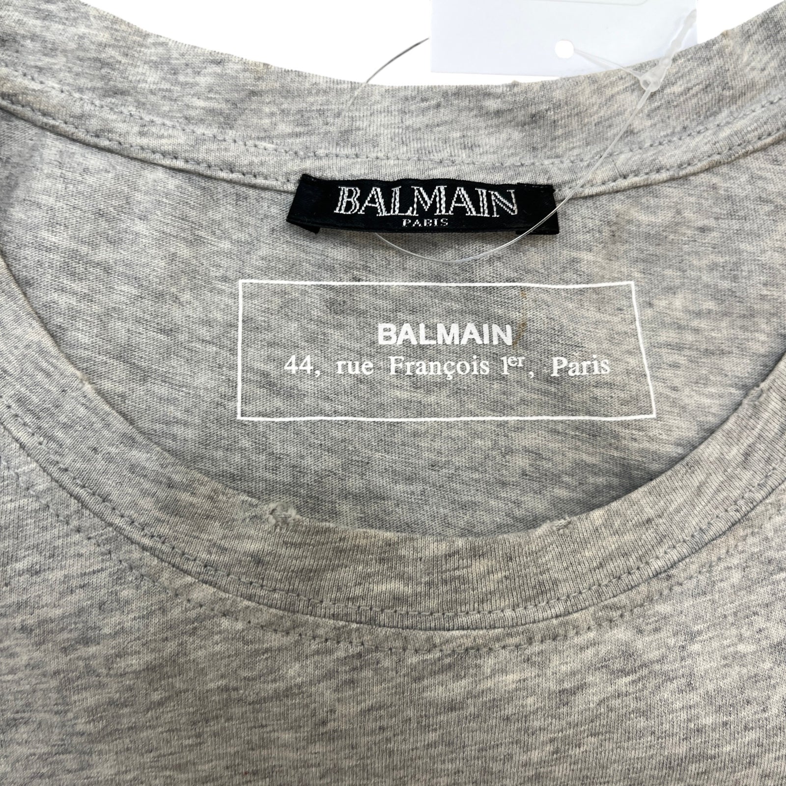 Men's Logo Print T-Shirt Grey Size L - Photo 6