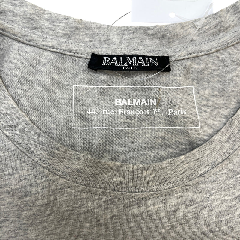Men's Logo Print T-Shirt Grey Size L