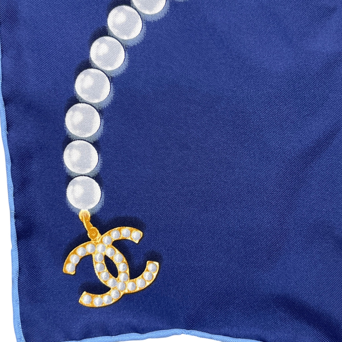 Women's Pearl Pattern Scarf Blue - Photo 3