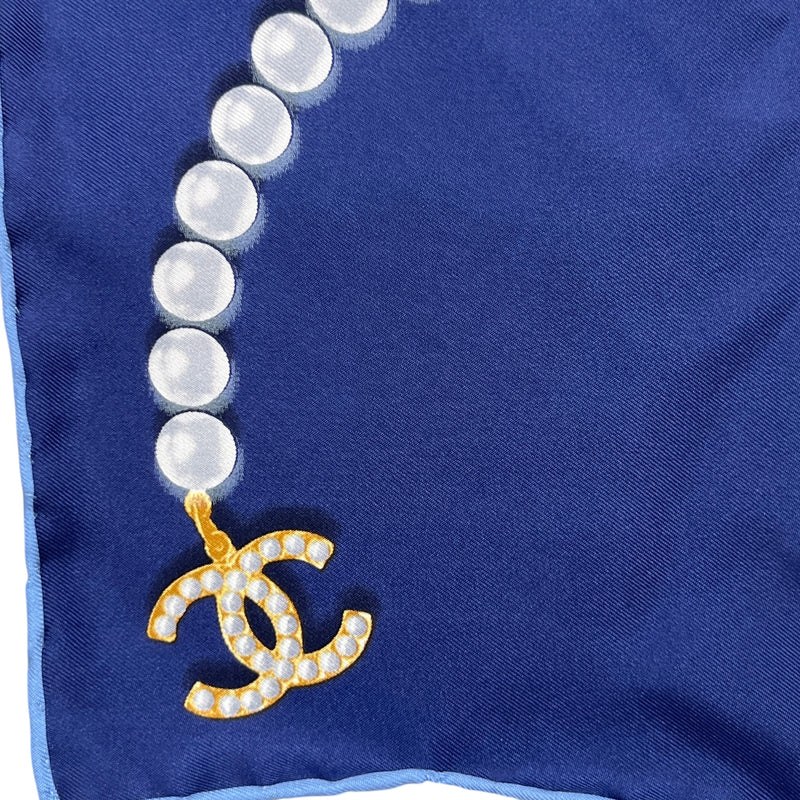 Women's Pearl Pattern Scarf Blue