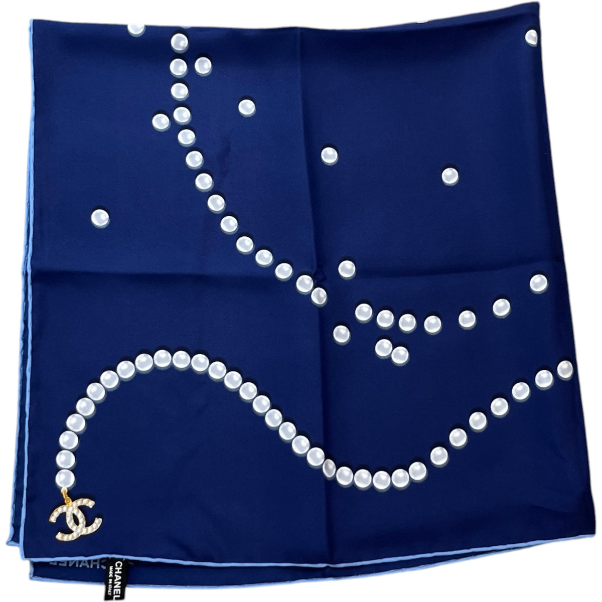 Women's Pearl Pattern Scarf Blue - Photo 5