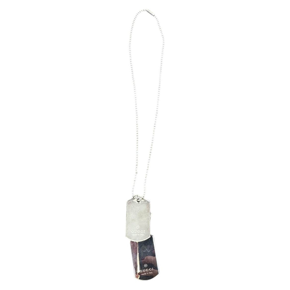 Men's Double Dog Tag Necklace Silver - Photo 5