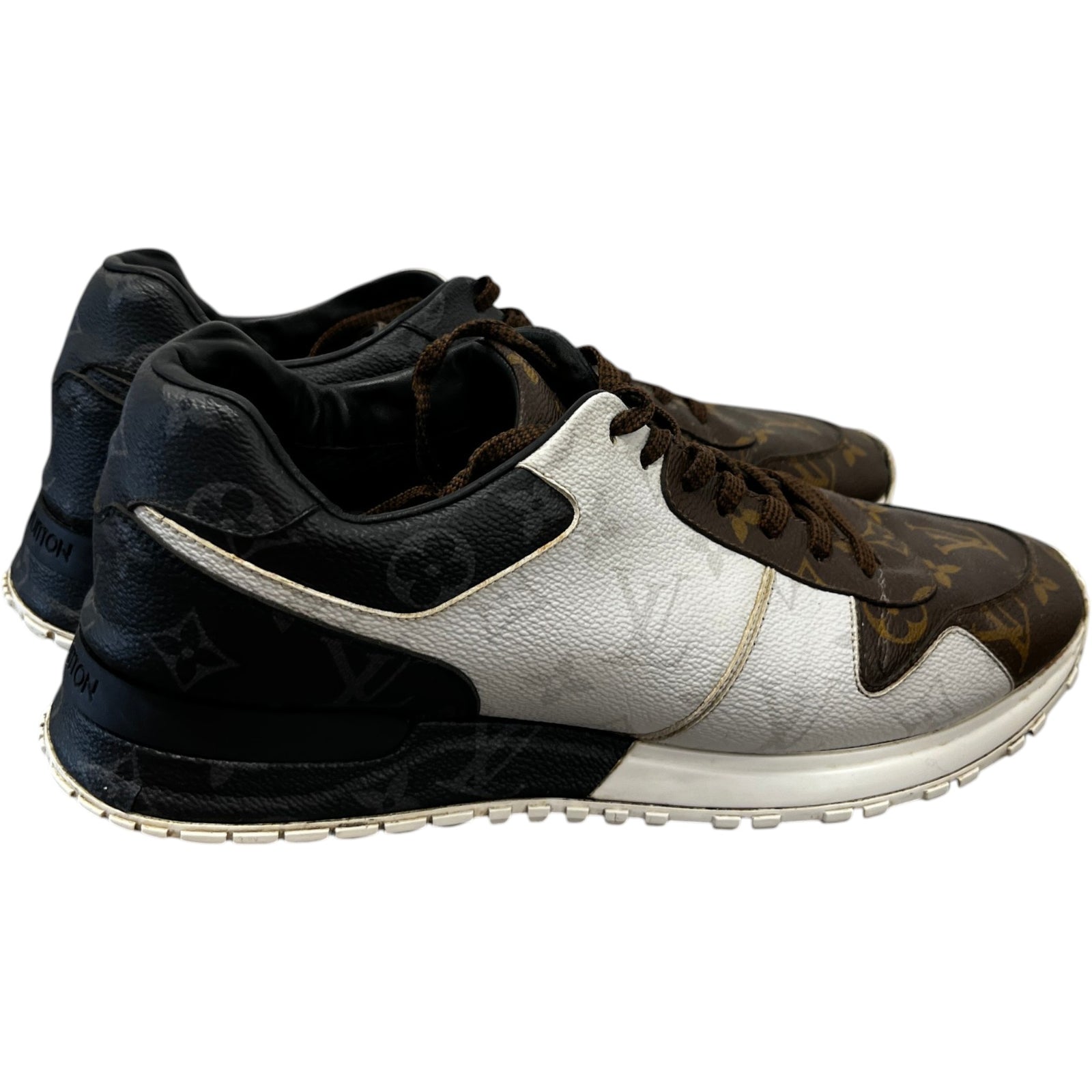 Men's Monogram Run Away Low Trainers Brown Size EU 42 / UK 8 - Photo 8