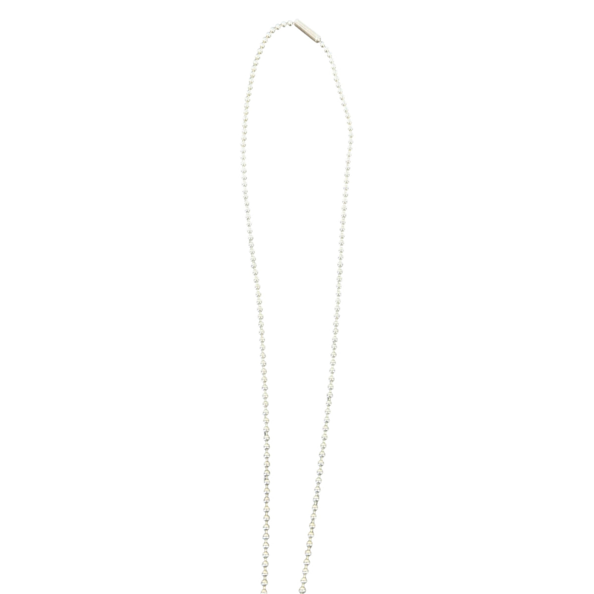 Men's Double Dog Tag Necklace Silver - Photo 7