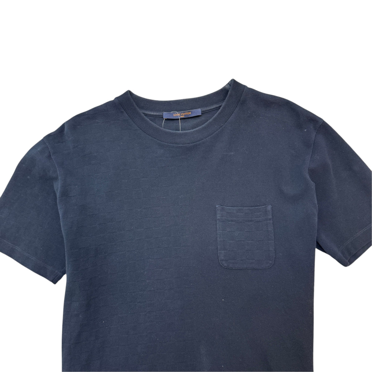 Men's Damier T-Shirt Navy Size M - Photo 3