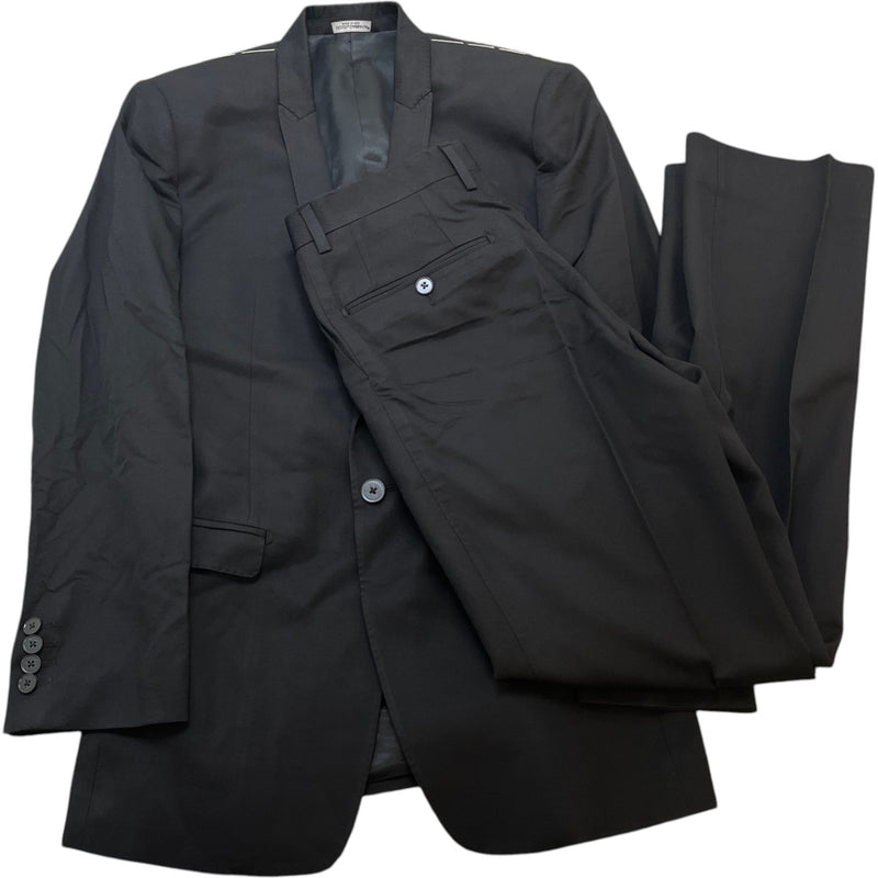 Men's Pattern Suit Black Size 44R