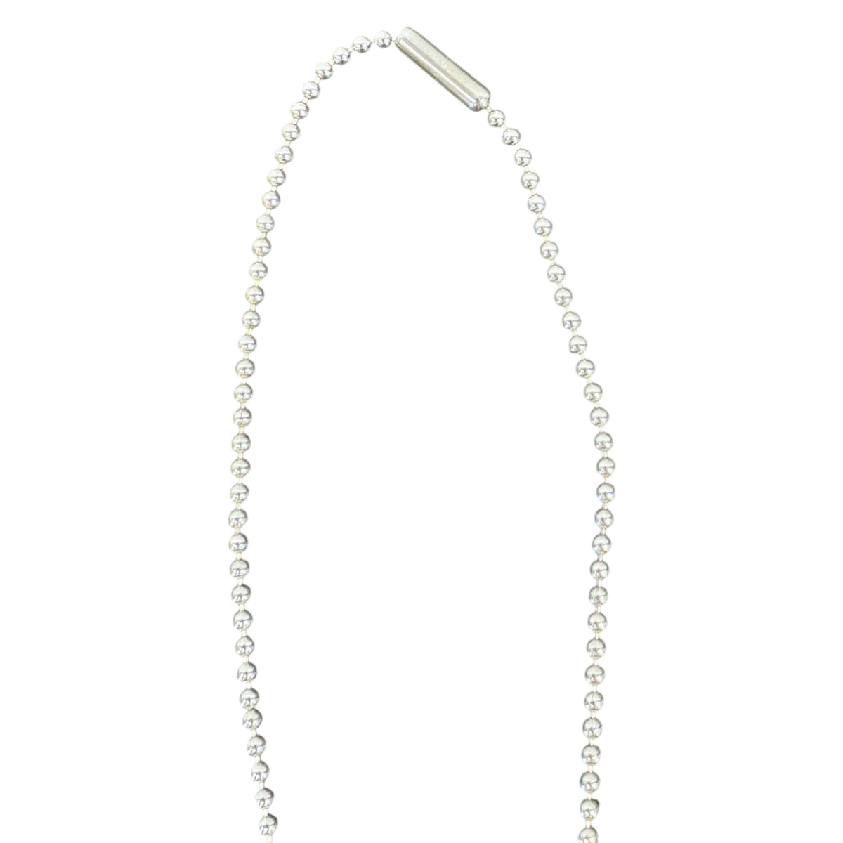 Men's Double Dog Tag Necklace Silver - Photo 8