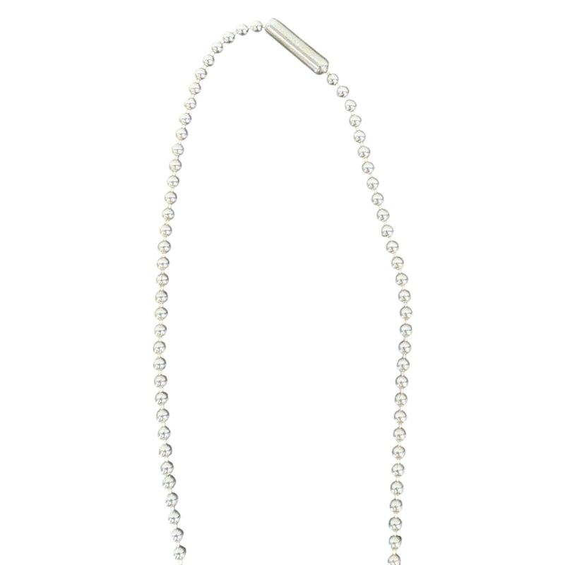 Men's Double Dog Tag Necklace Silver