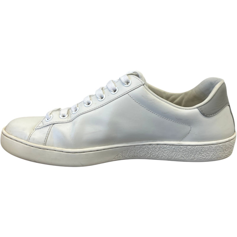 Men's Ace Interlocking G Low Trainers White Size UK 6.5 / EU 40.5
