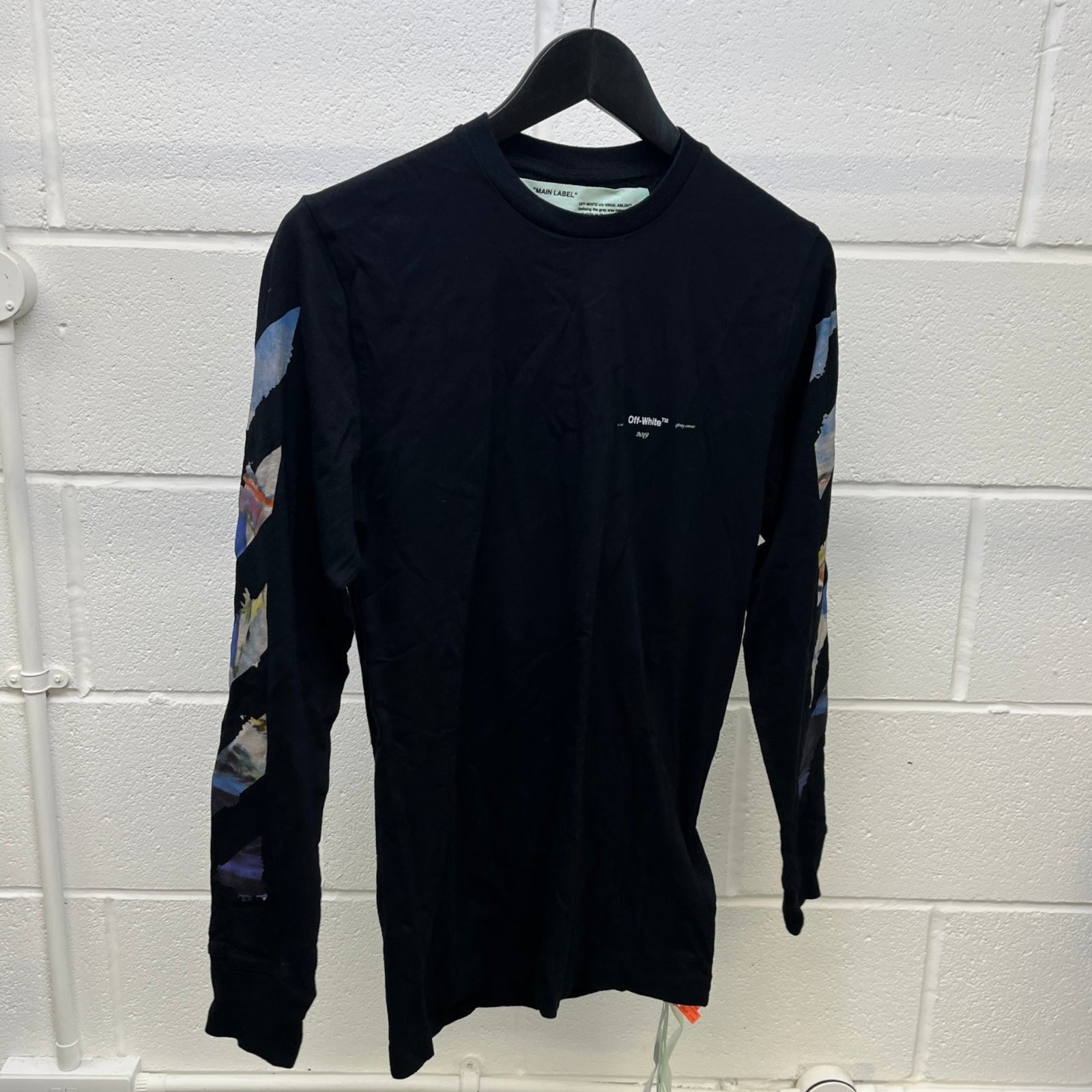 Men's Monet Arrows Long Sleeve T-Shirt Black Size S - Photo 9