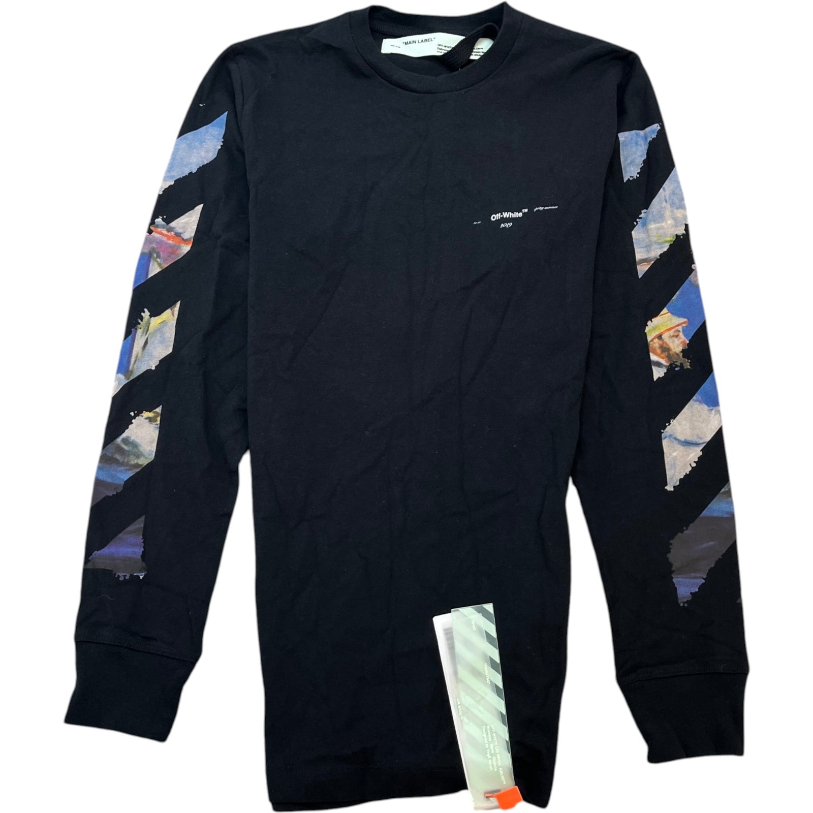 Men's Monet Arrows Long Sleeve T-Shirt Black Size S - Photo 1
