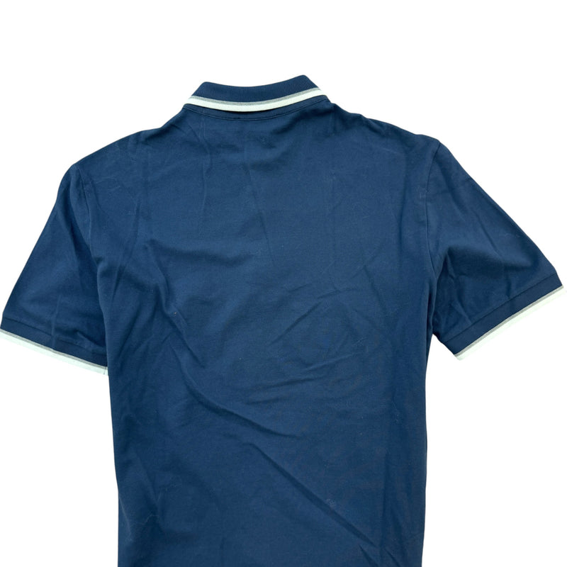 Men's Embroidered Logo Polo Shirt Navy Size S