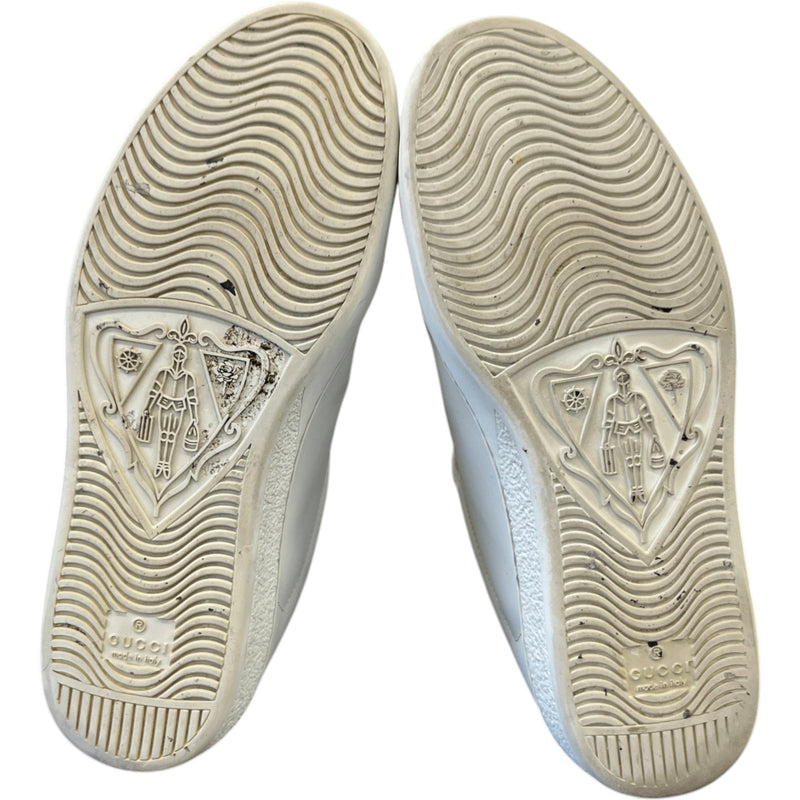 Men's Ace Interlocking G Low Trainers White Size UK 6.5 / EU 40.5