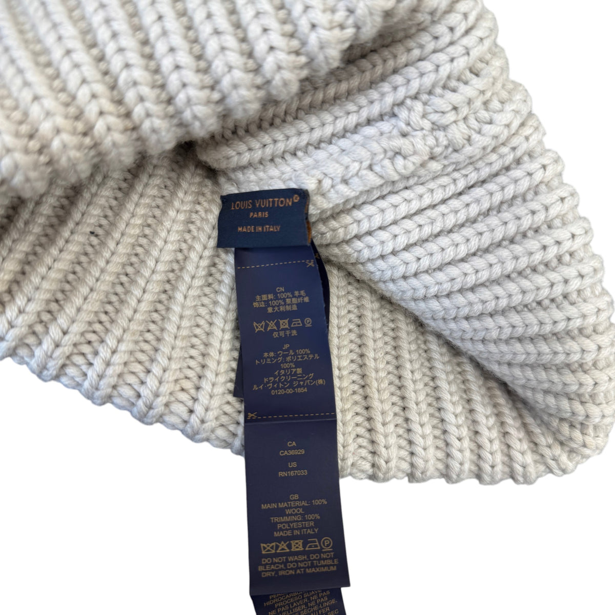 Men's LV Vers Beanie Grey - Photo 9