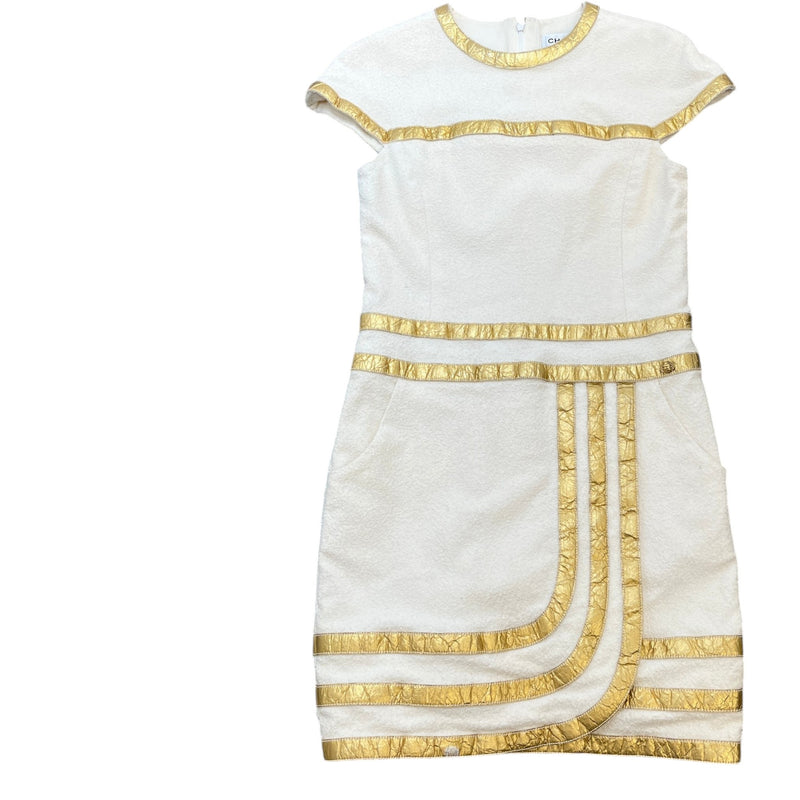 Women's Métiers d'Art Egyptomania Dress White Size M / UK 10