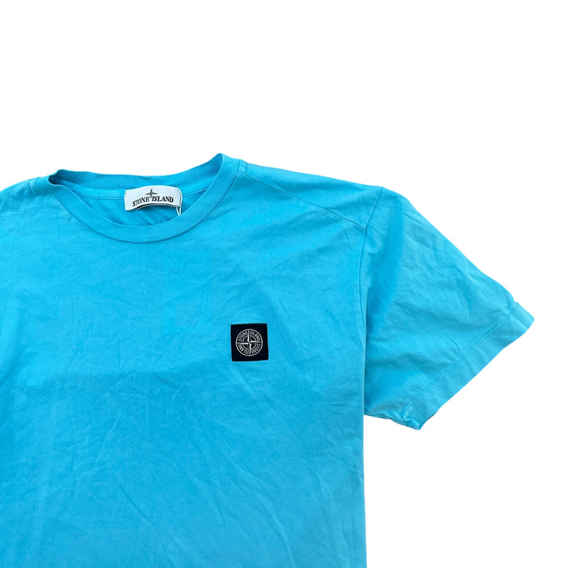 Men's Patch Logo T-Shirt Blue Size L