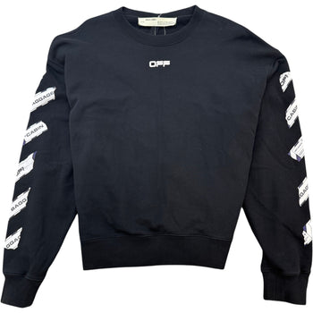 Men's Tape Arrow Logo Sweatshirt Black Size L