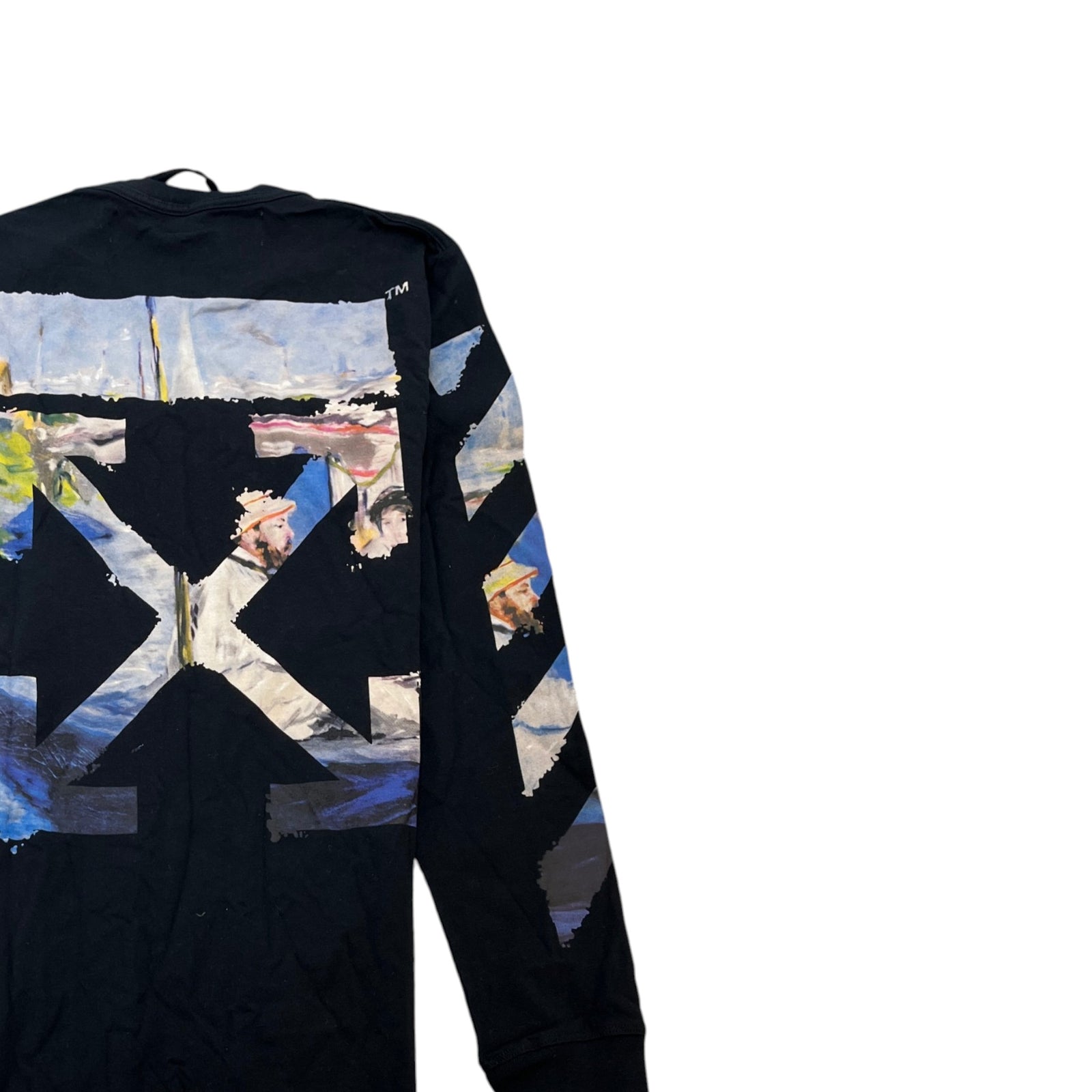 Men's Monet Arrows Long Sleeve T-Shirt Black Size S - Photo 4