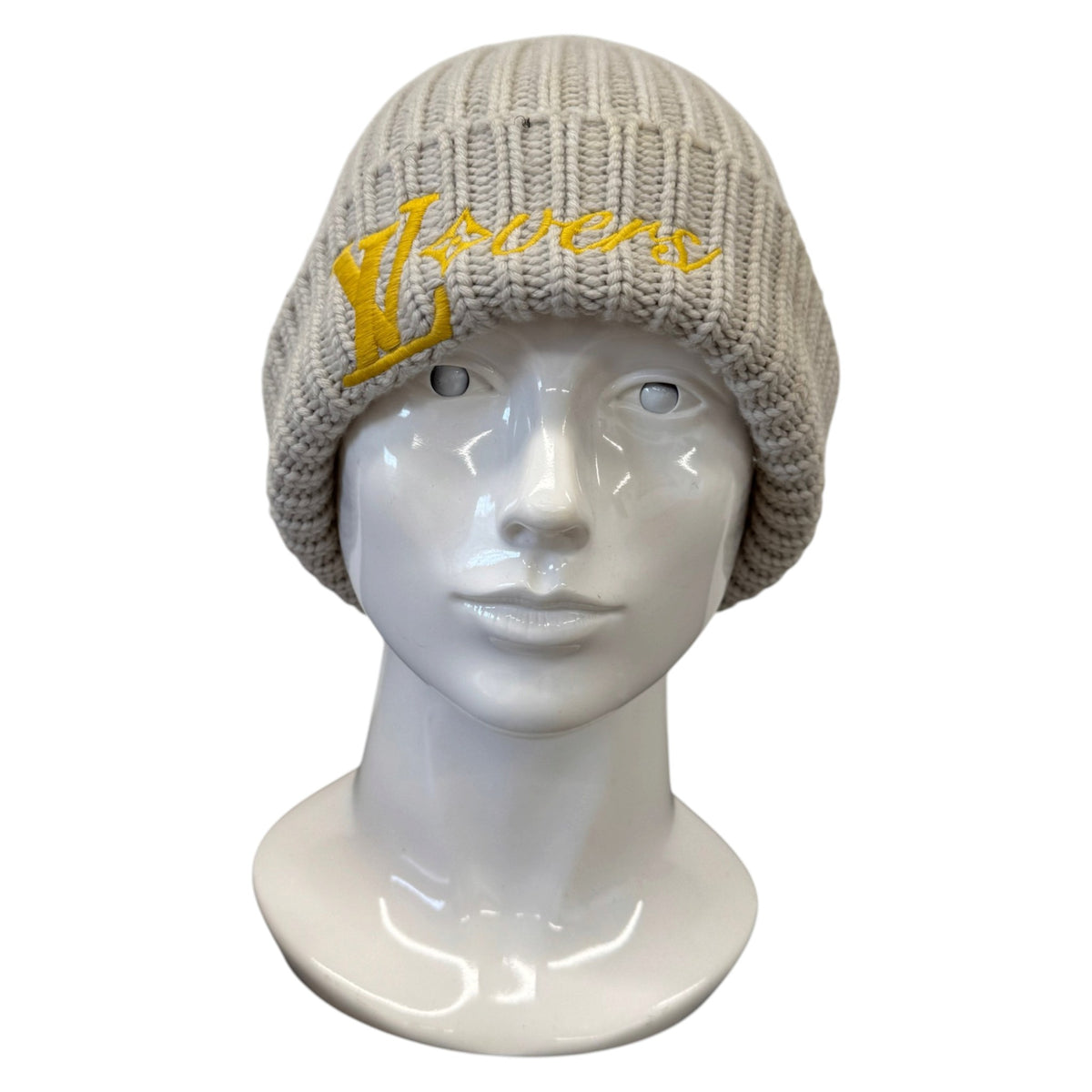 Men's LV Vers Beanie Grey - Photo 2