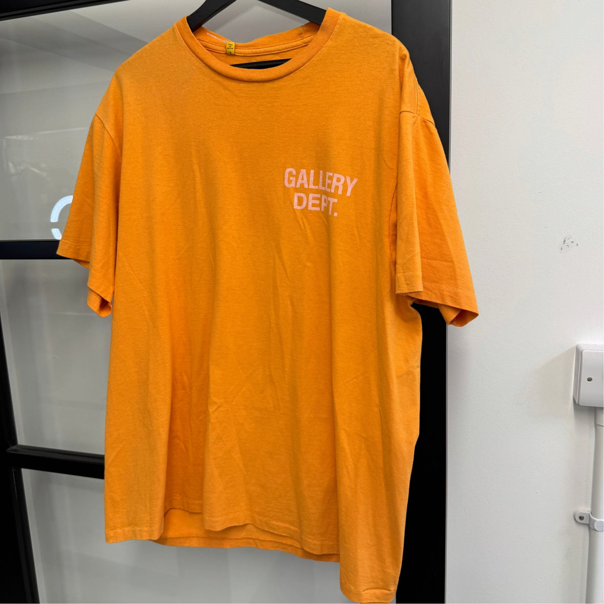 Men's Logo Print T-Shirt Orange Size L - Photo 9