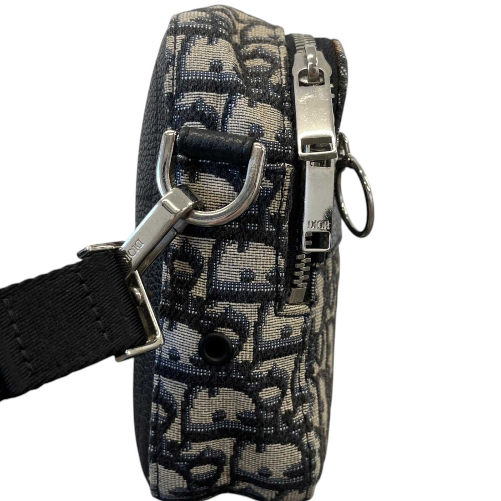 Men's Oblique Safari Messenger Bag Navy - Photo 6