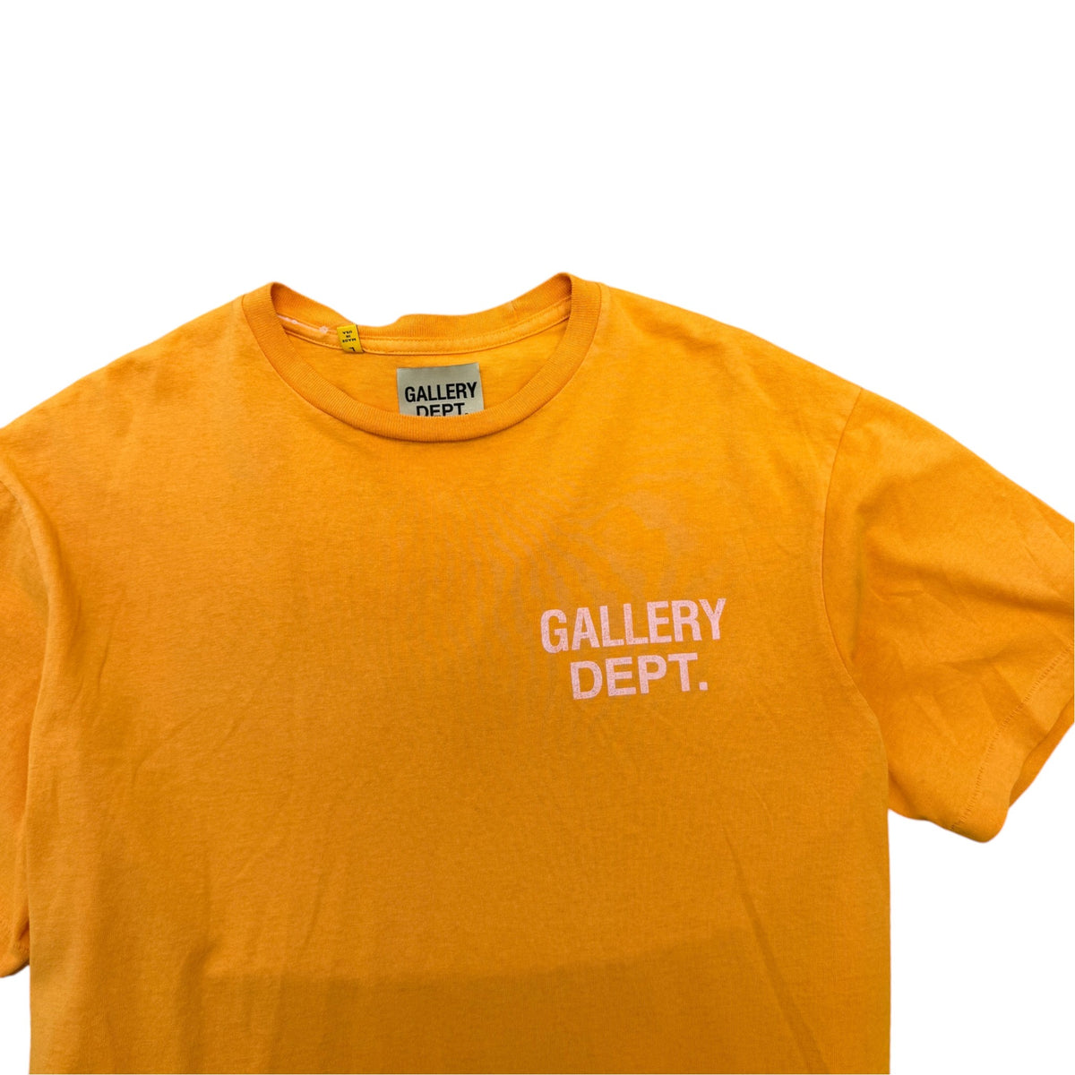 Men's Logo Print T-Shirt Orange Size L - Photo 4