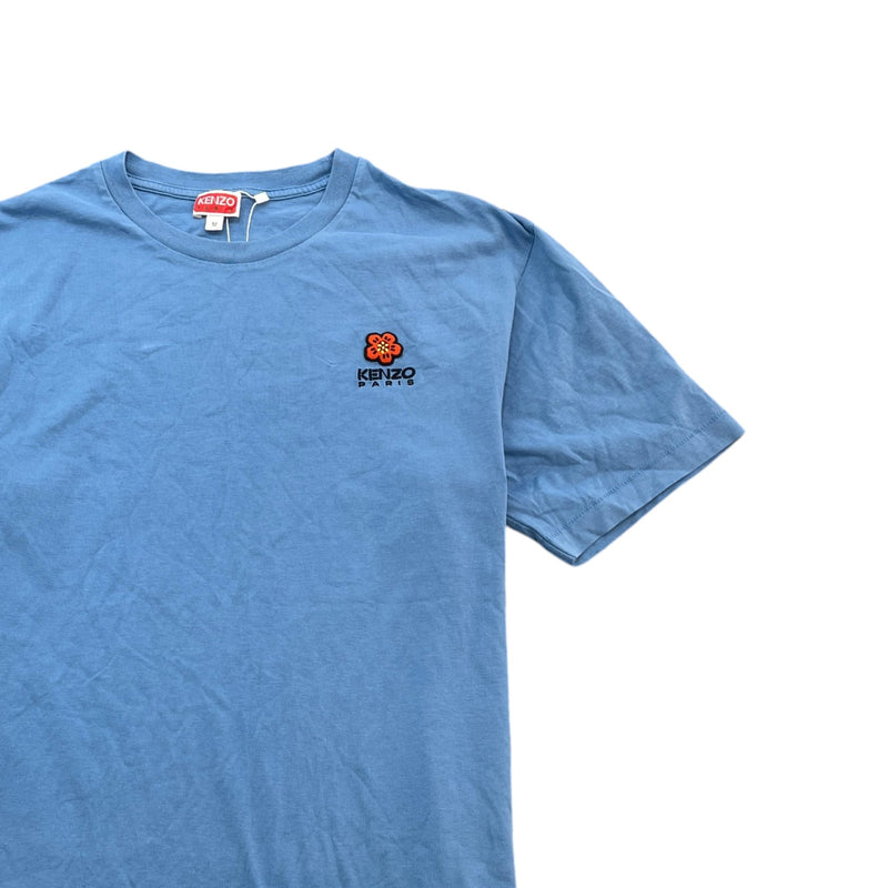 Men's Boke Flower Crest T-Shirt Blue Size M