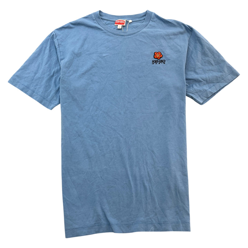 Men's Boke Flower Crest T-Shirt Blue Size M