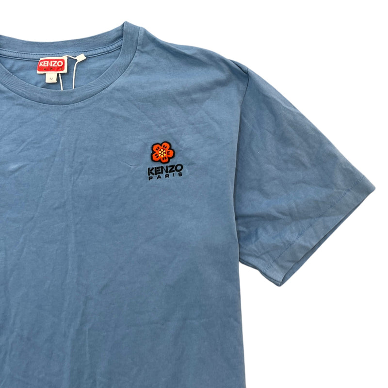 Men's Boke Flower Crest T-Shirt Blue Size M