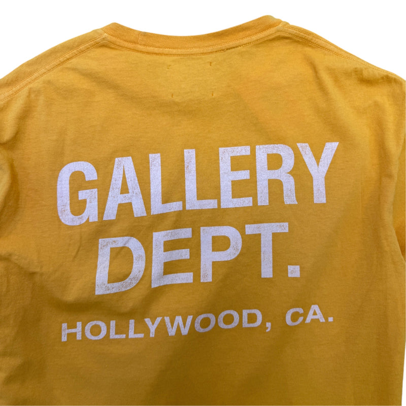 Men's Logo Print T-Shirt Orange Size L