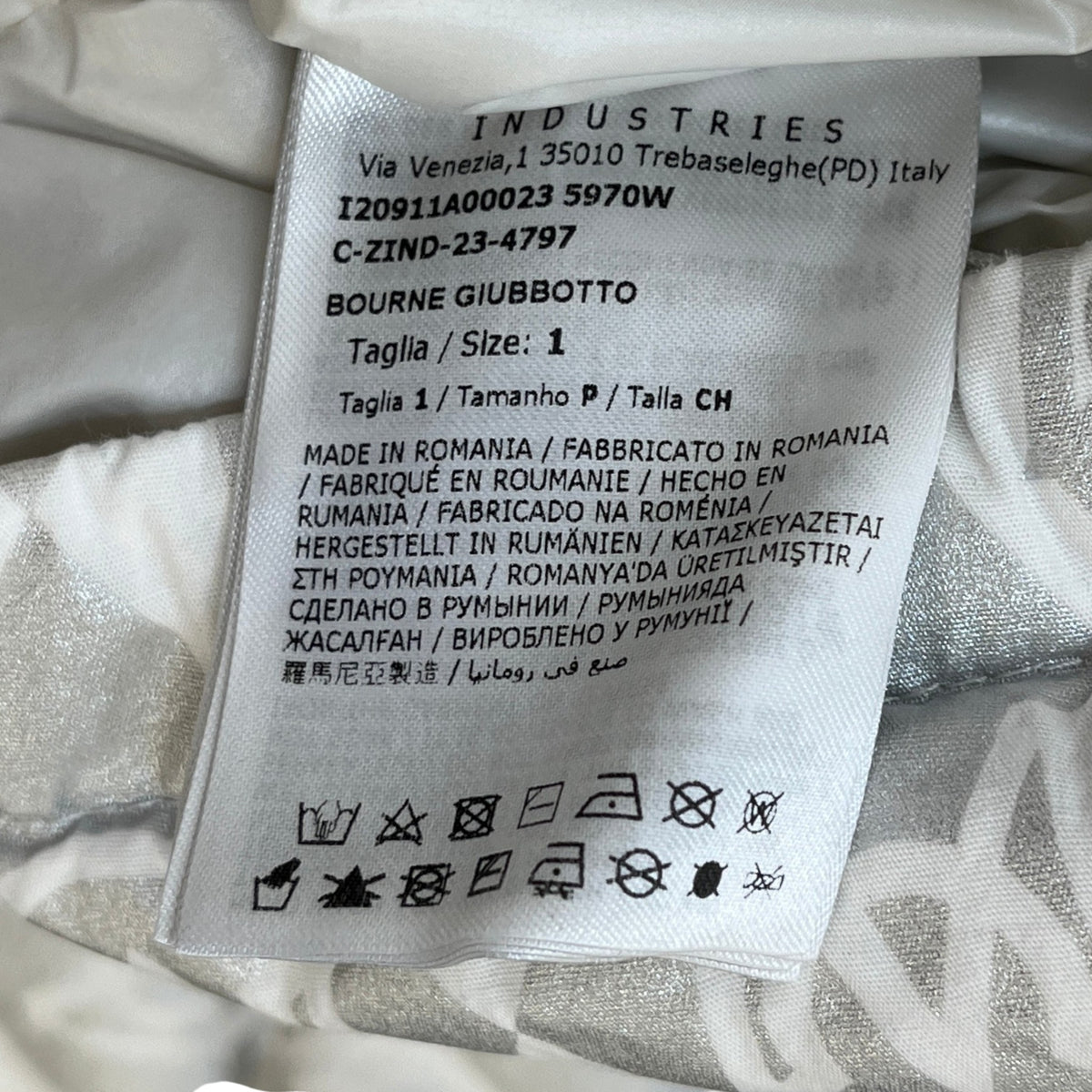 Women's Bourne Down Jacket Silver Size 1 / UK 10 - Photo 6