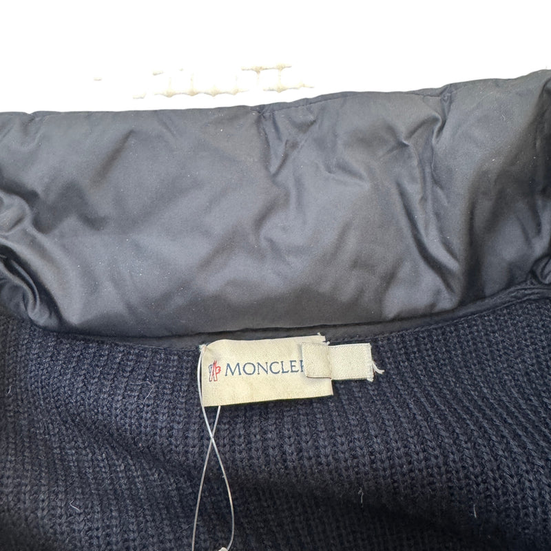 Men's Maglione Tricot Cardigan Down Jacket Navy Size 1 / S