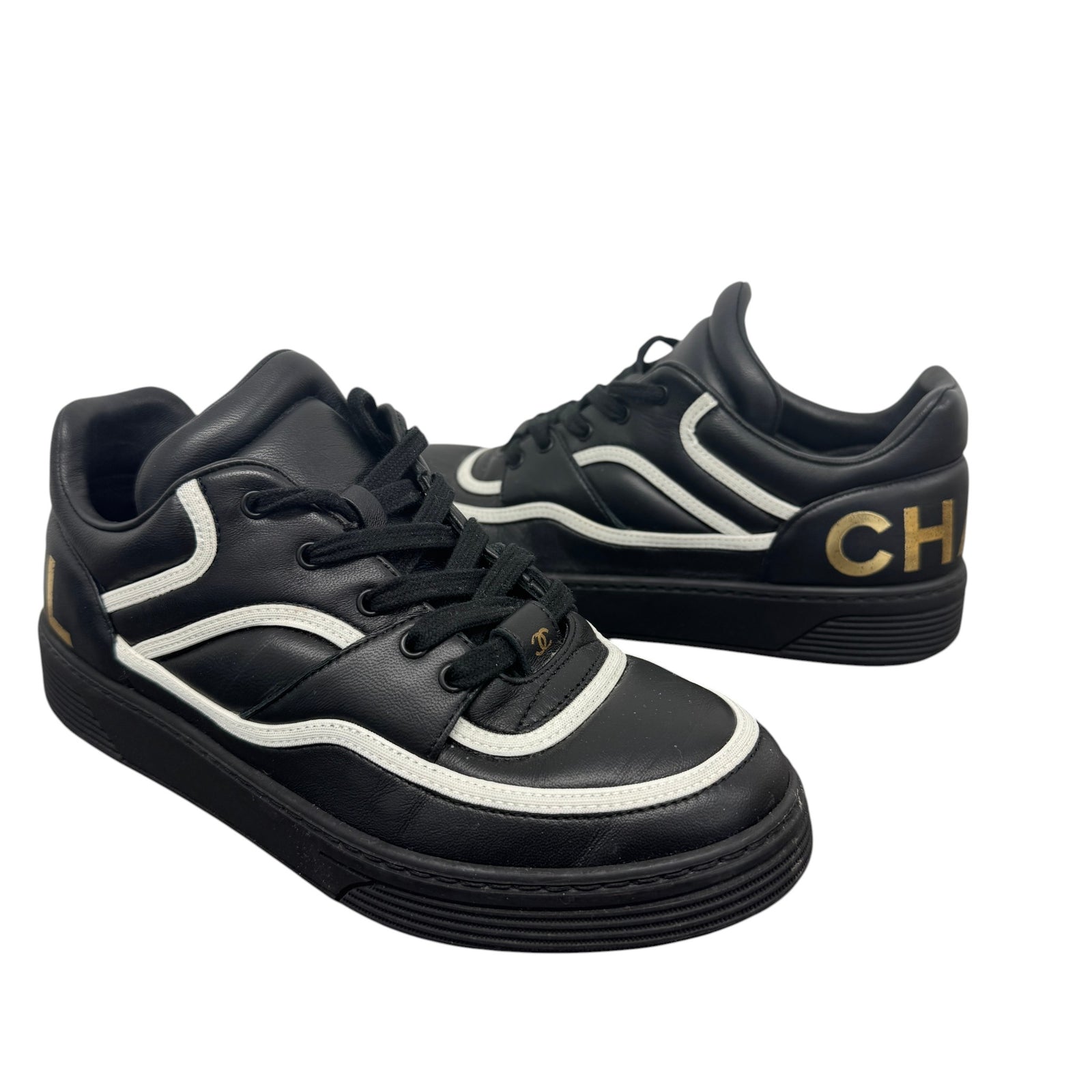 Women's Logo Low Trainers Black Size EU 37.5 / UK 4.5 - Photo 3