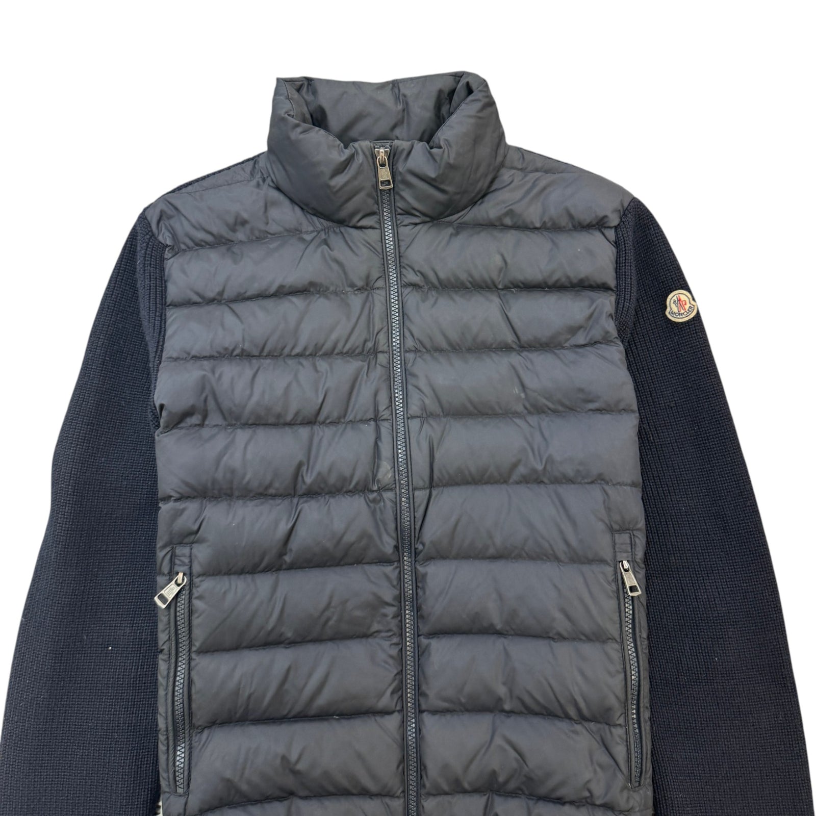Men's Maglione Tricot Cardigan Down Jacket Navy Size 1 / S - Photo 3