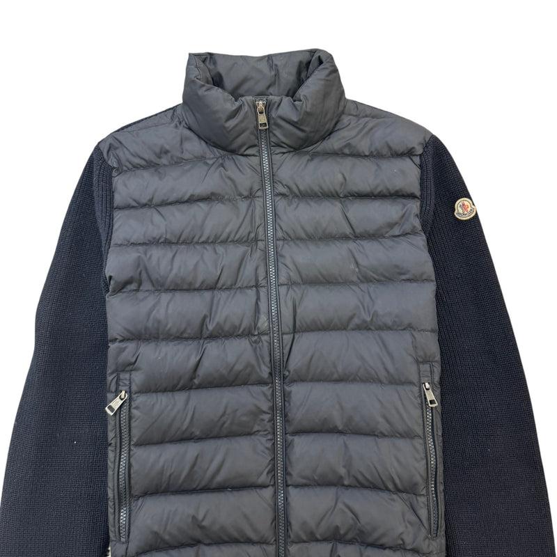 Men's Maglione Tricot Cardigan Down Jacket Navy Size 1 / S