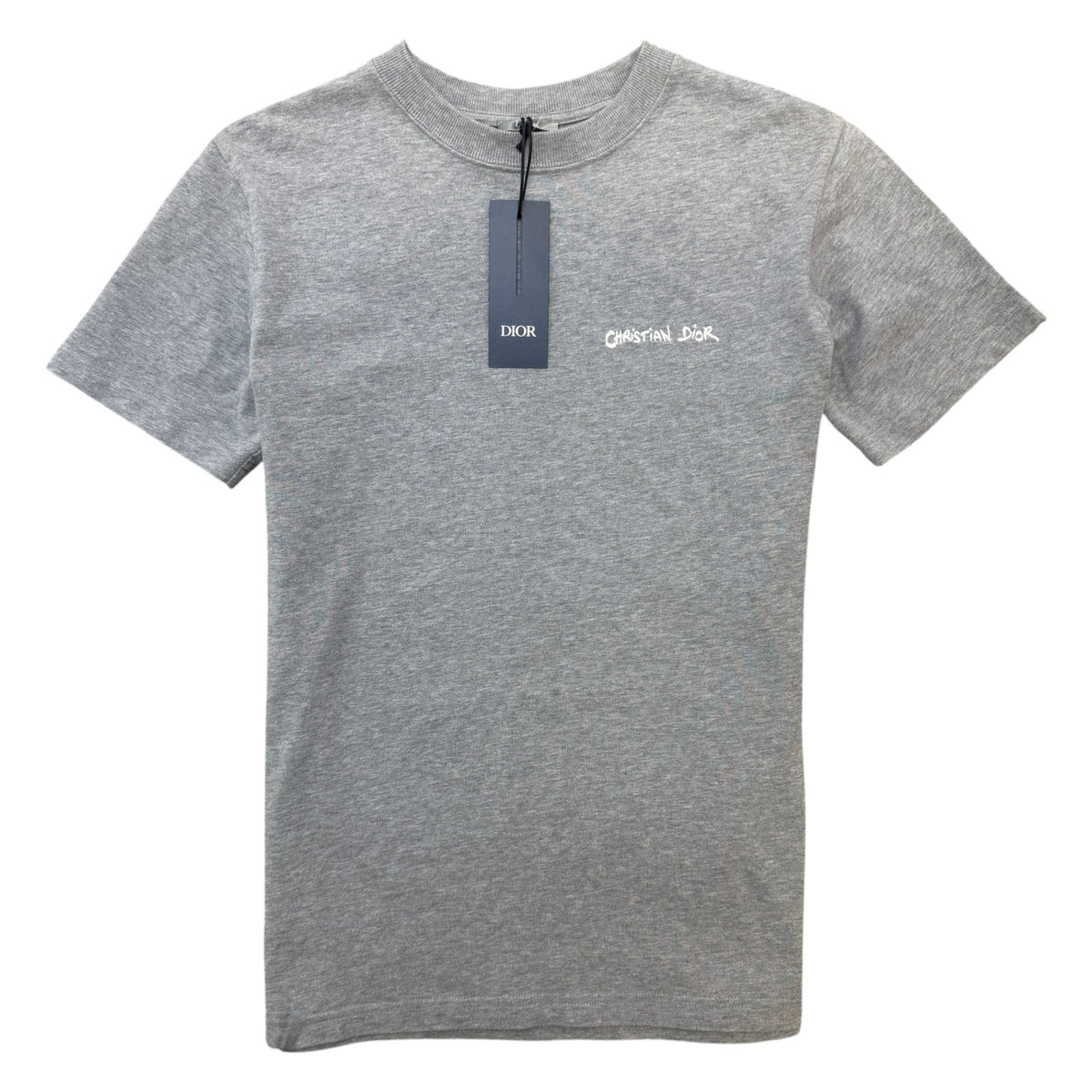 Men's Embroidered Logo T-Shirt Grey Size XXS - Photo 1