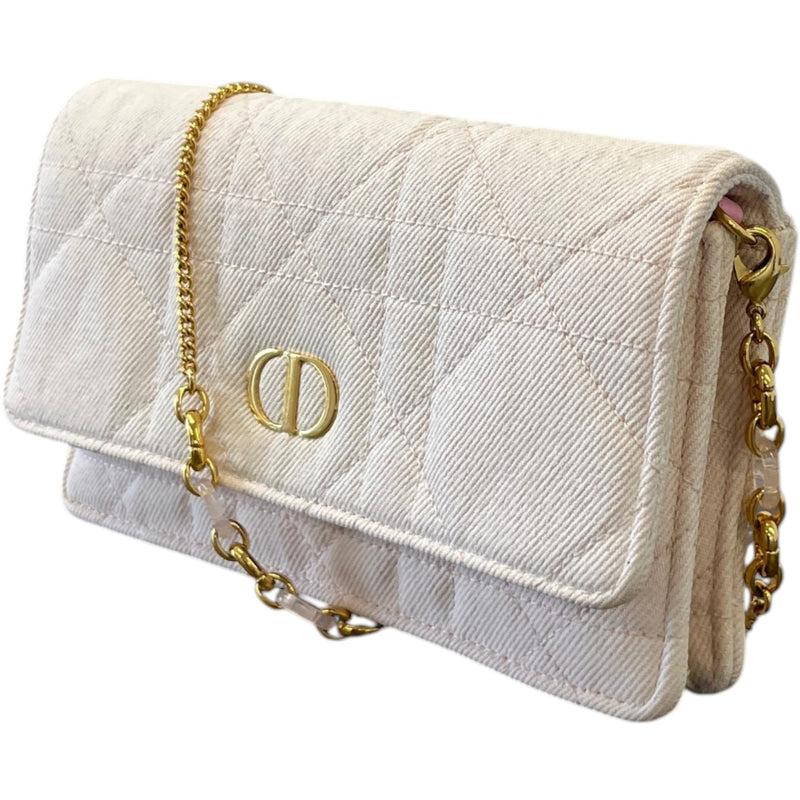 Women's Caro Wallet On Chain Crossbody Bag Pink