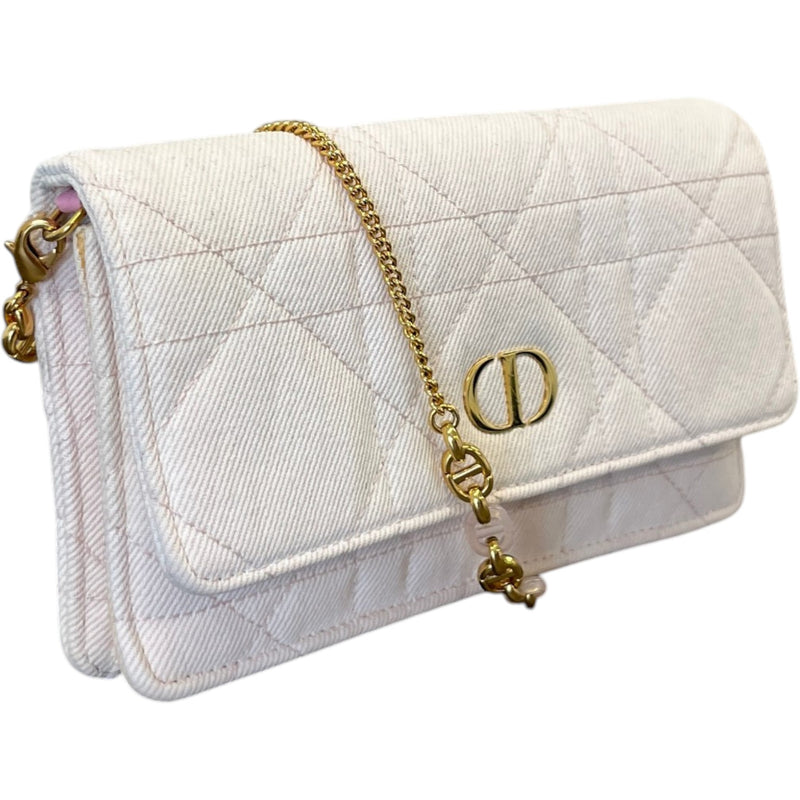 Women's Caro Wallet On Chain Crossbody Bag Pink