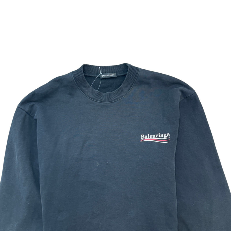 Men's Political Campaign Logo Jumper Black Size M