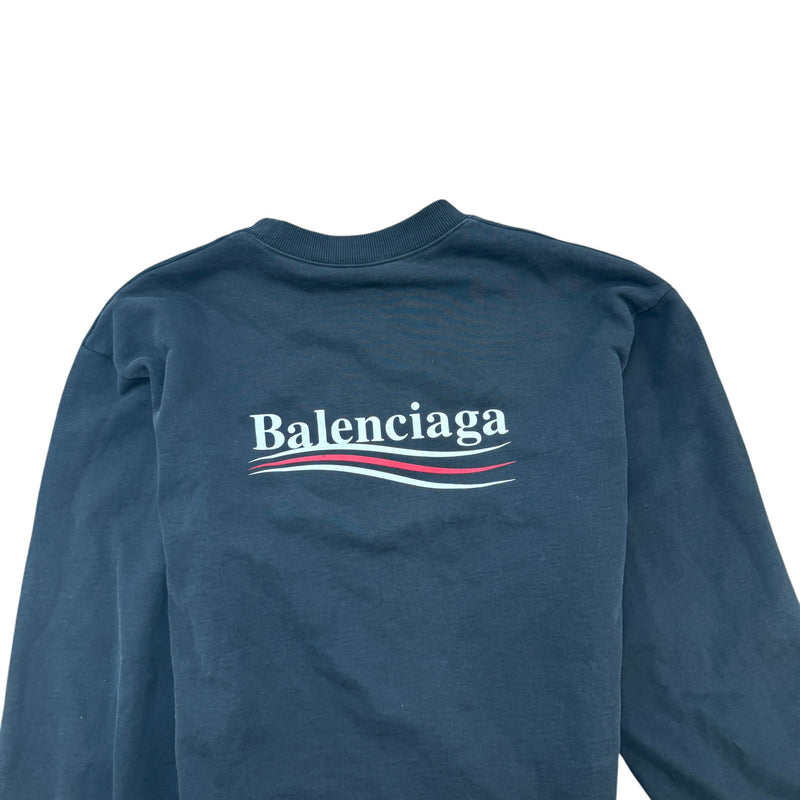 Men's Political Campaign Logo Jumper Black Size M