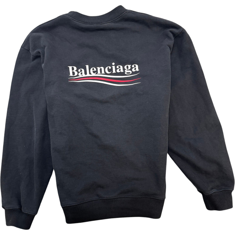 Men's Political Campaign Logo Jumper Black Size M