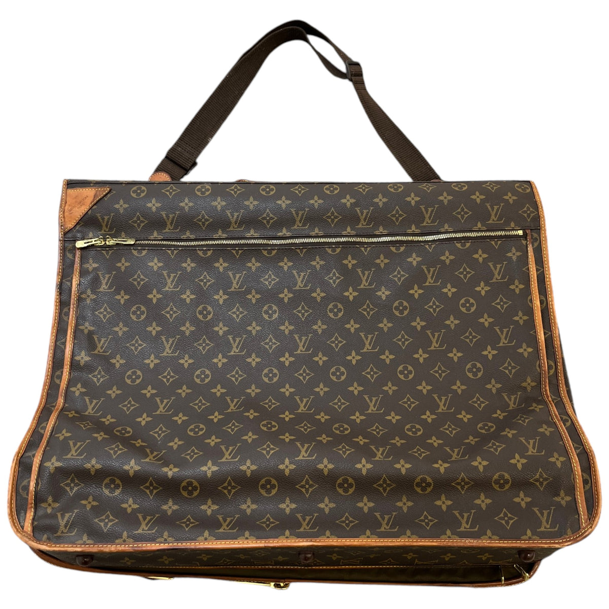 Men's Monogram Garment Carrier Travel Bag Brown - Photo 2