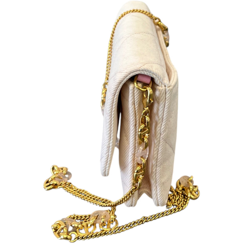 Women's Caro Wallet On Chain Crossbody Bag Pink
