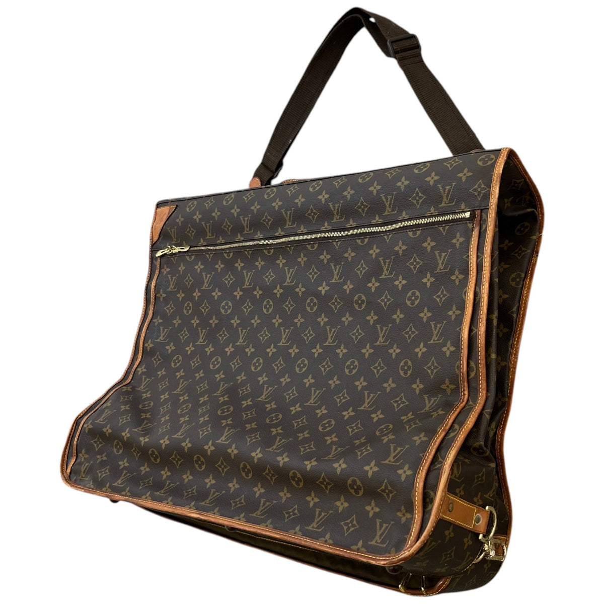 Men's Monogram Garment Carrier Travel Bag Brown - Photo 7