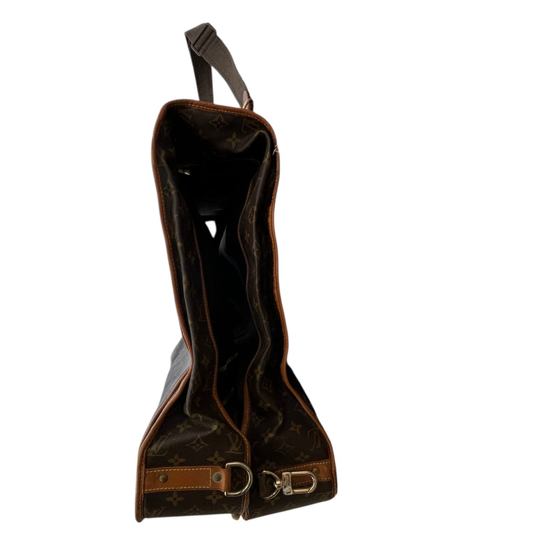 Men's Monogram Garment Carrier Travel Bag Brown