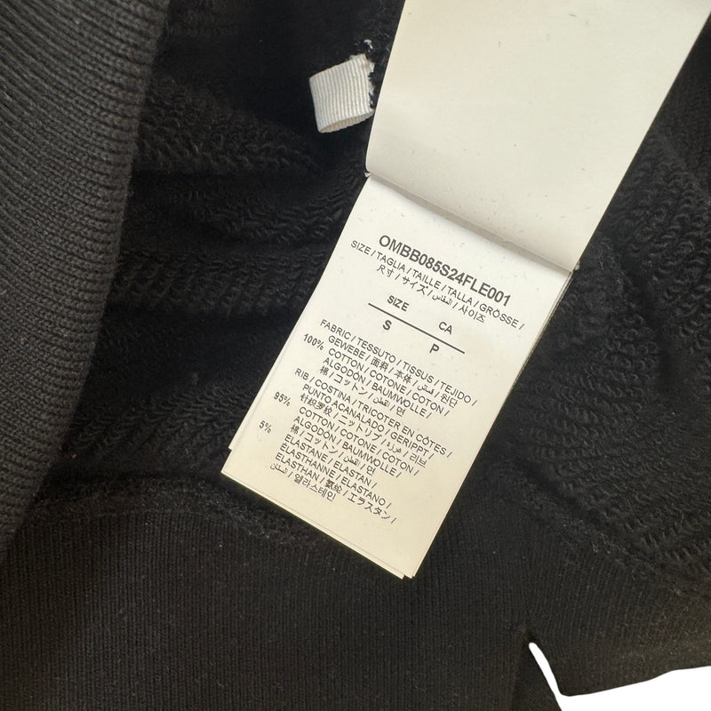 Men's Embroidered  Logo Hoodie Black Size S