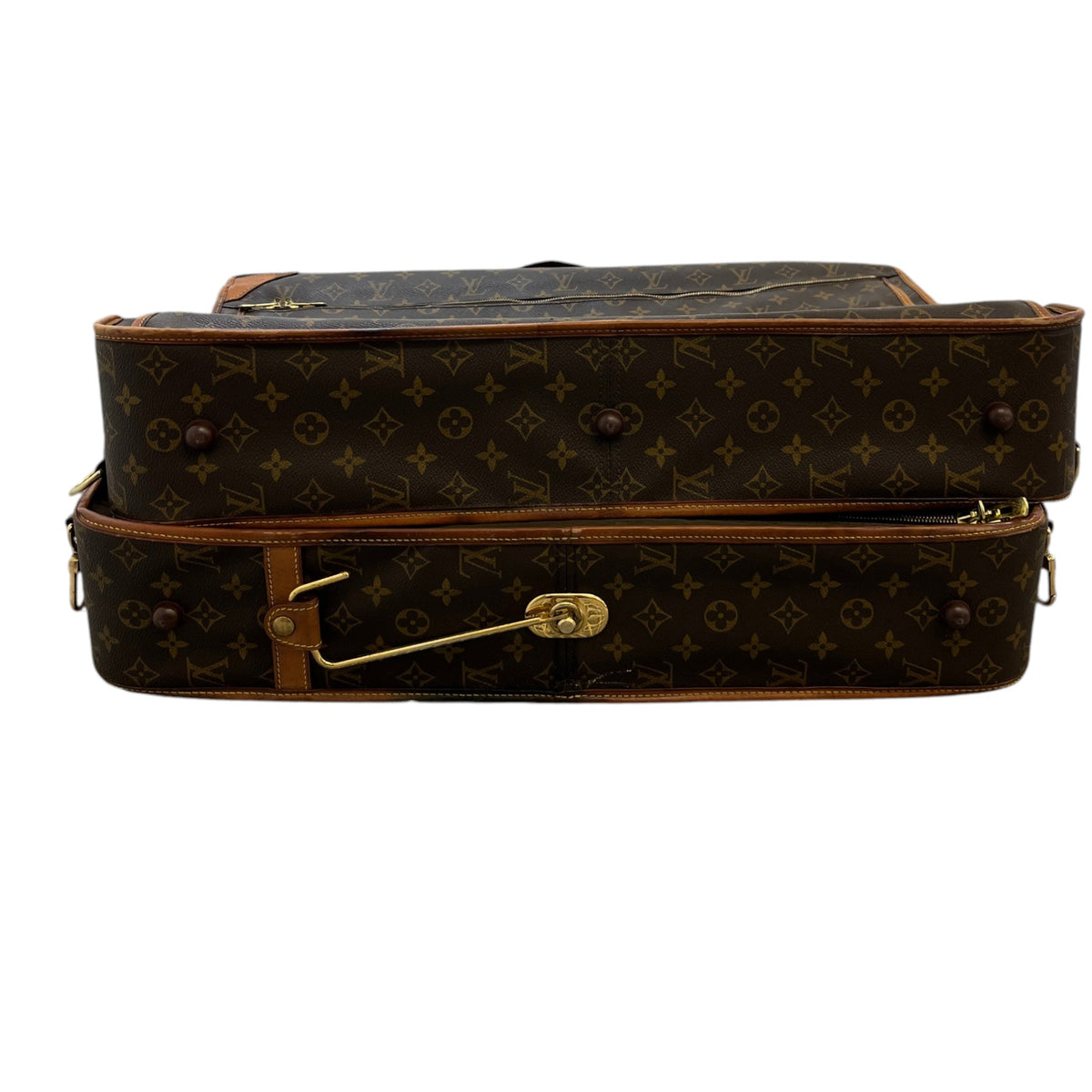 Men's Monogram Garment Carrier Travel Bag Brown - Photo 8